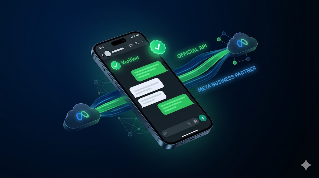 Plataforma SmartSend conectada à API Oficial